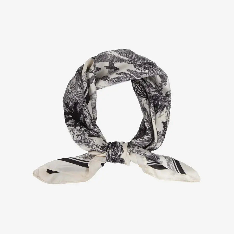 Satin Black Muted Jungle Necktie