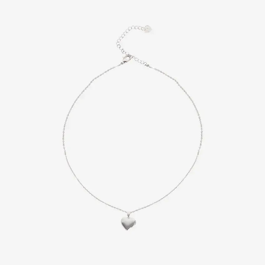 Written In The Stars Silver Heart Locket Necklace