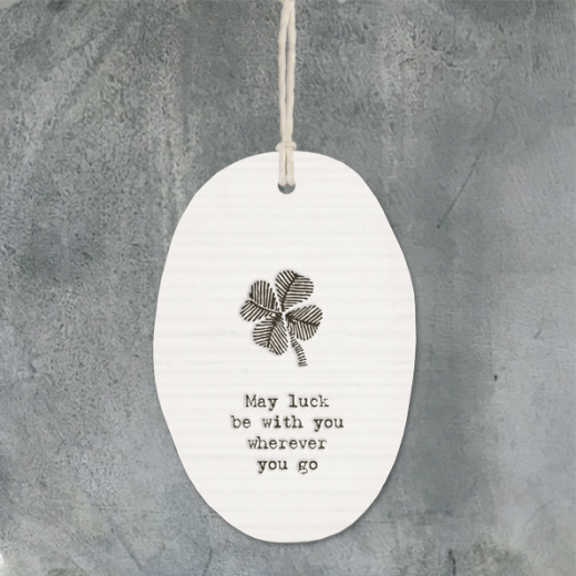 Porcelain Hanger - Shamrock - May Luck