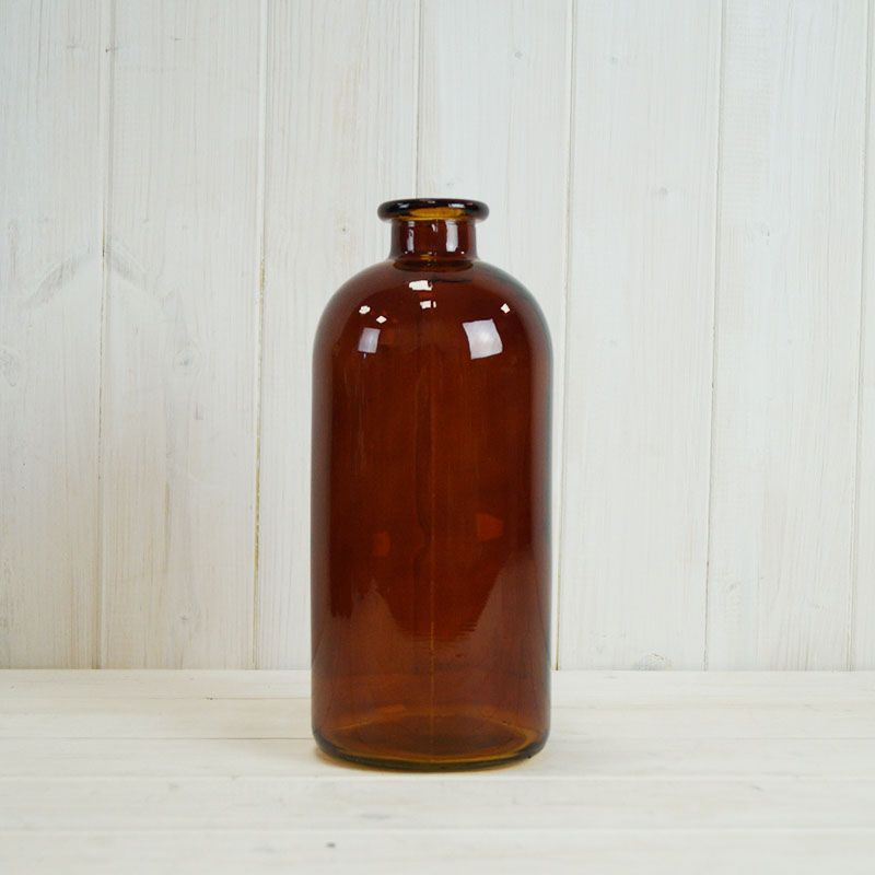 Burnt Amber Bottle Vase