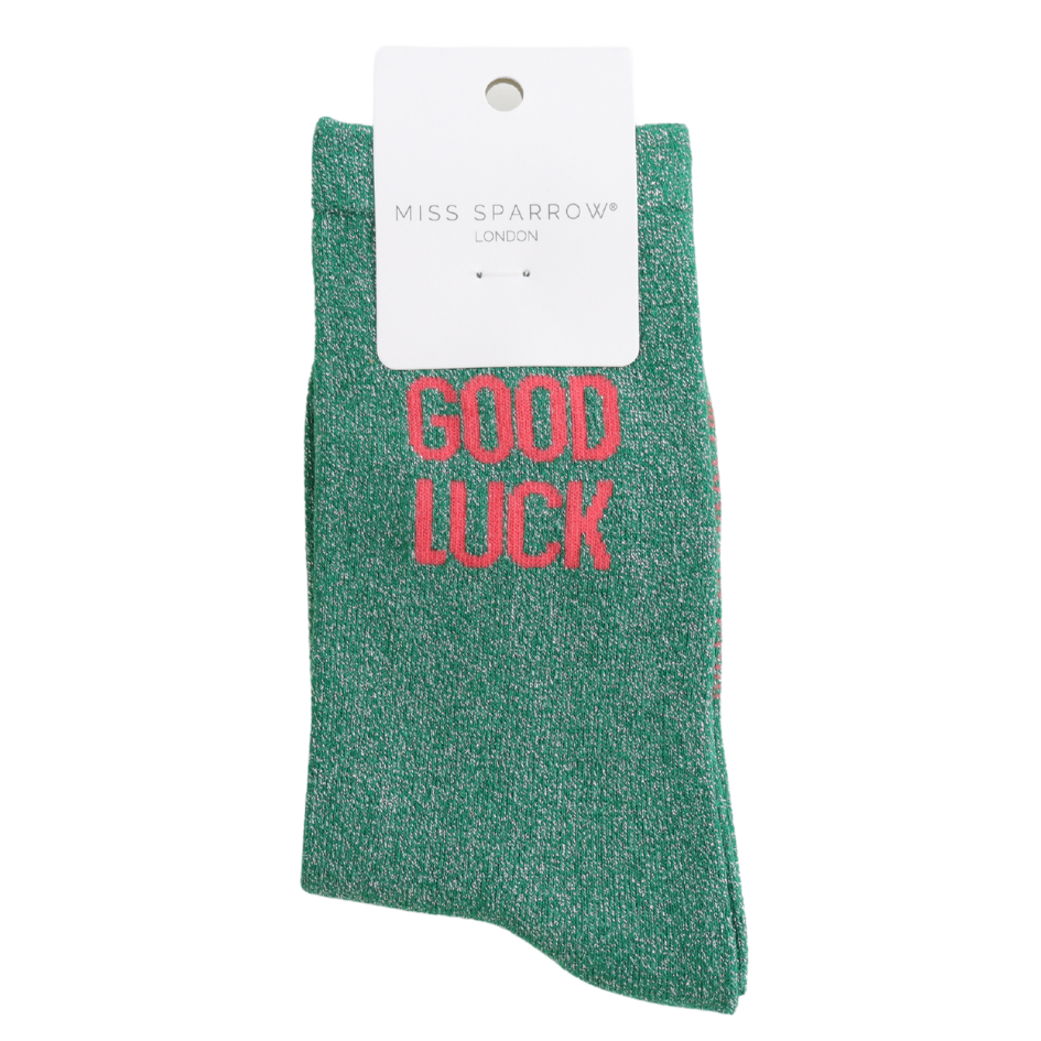 Good Luck Glitter Socks