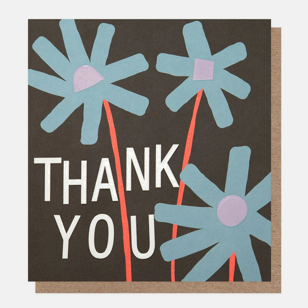 Thank You Blue Flowers