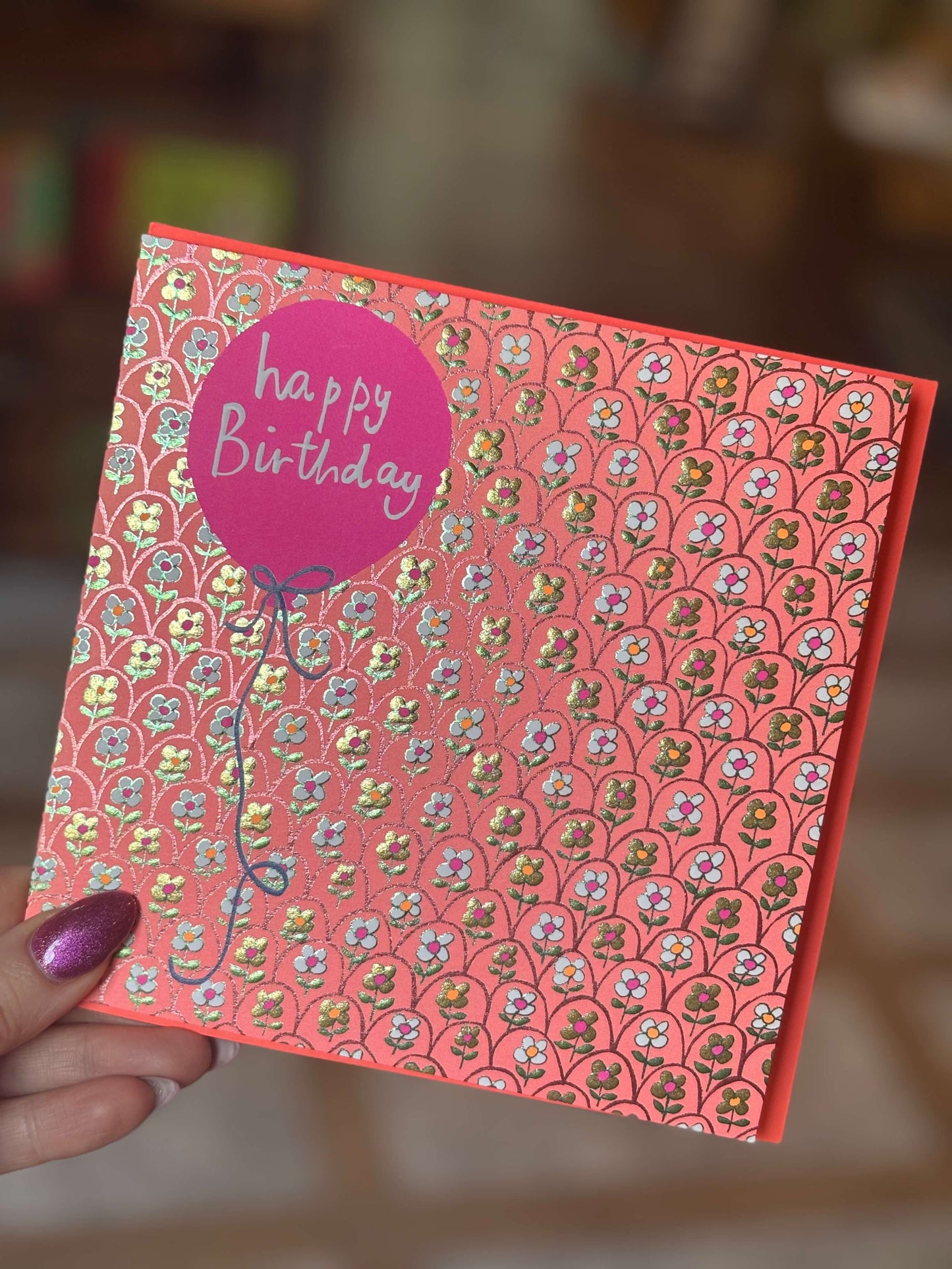 Happy Birthday Pink Balloon With Foil