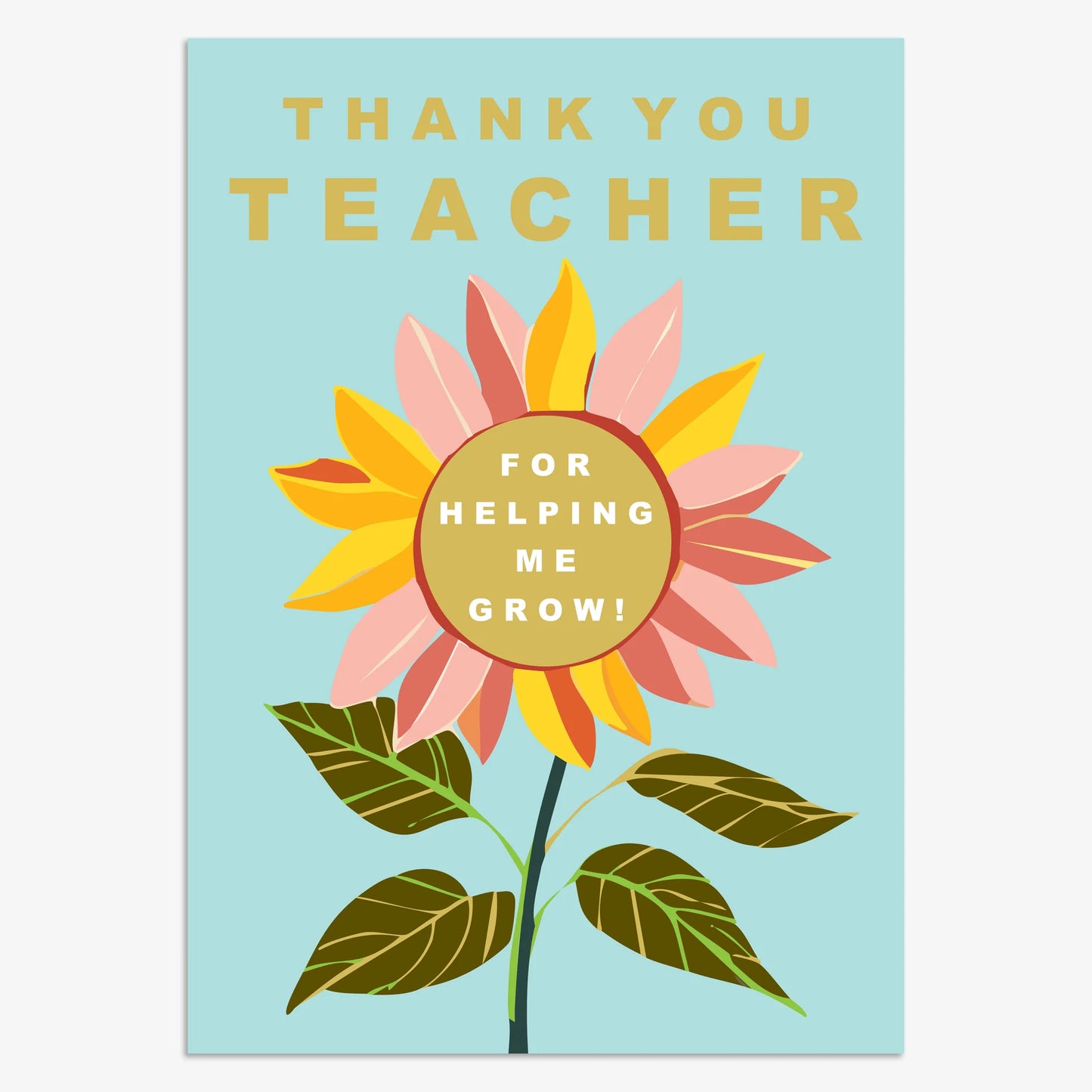 Thank You Teacher For Helping Me Grow