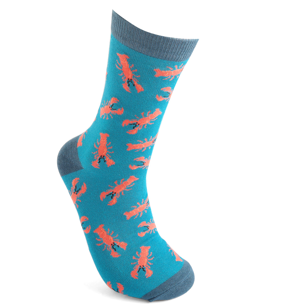 Mens Lobster Socks - Blue