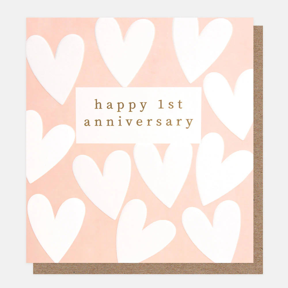 Happy First Anniversary Hearts