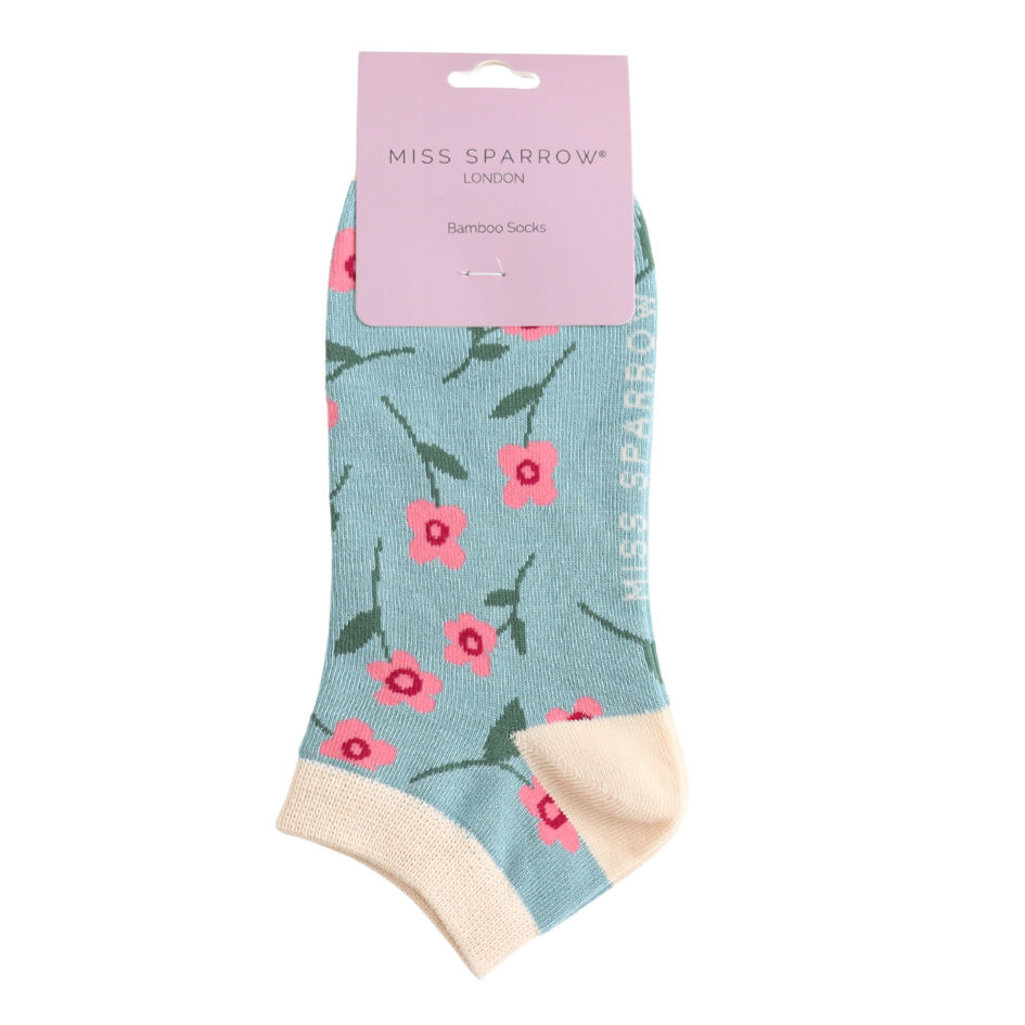 Petite Flowers Trainer Socks