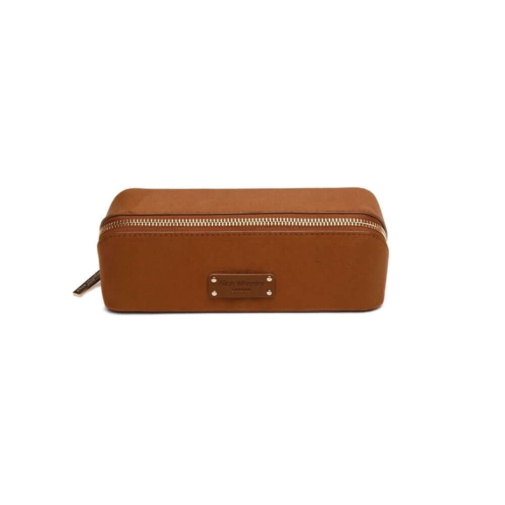 Fudge Suede Kensington Small Train Case