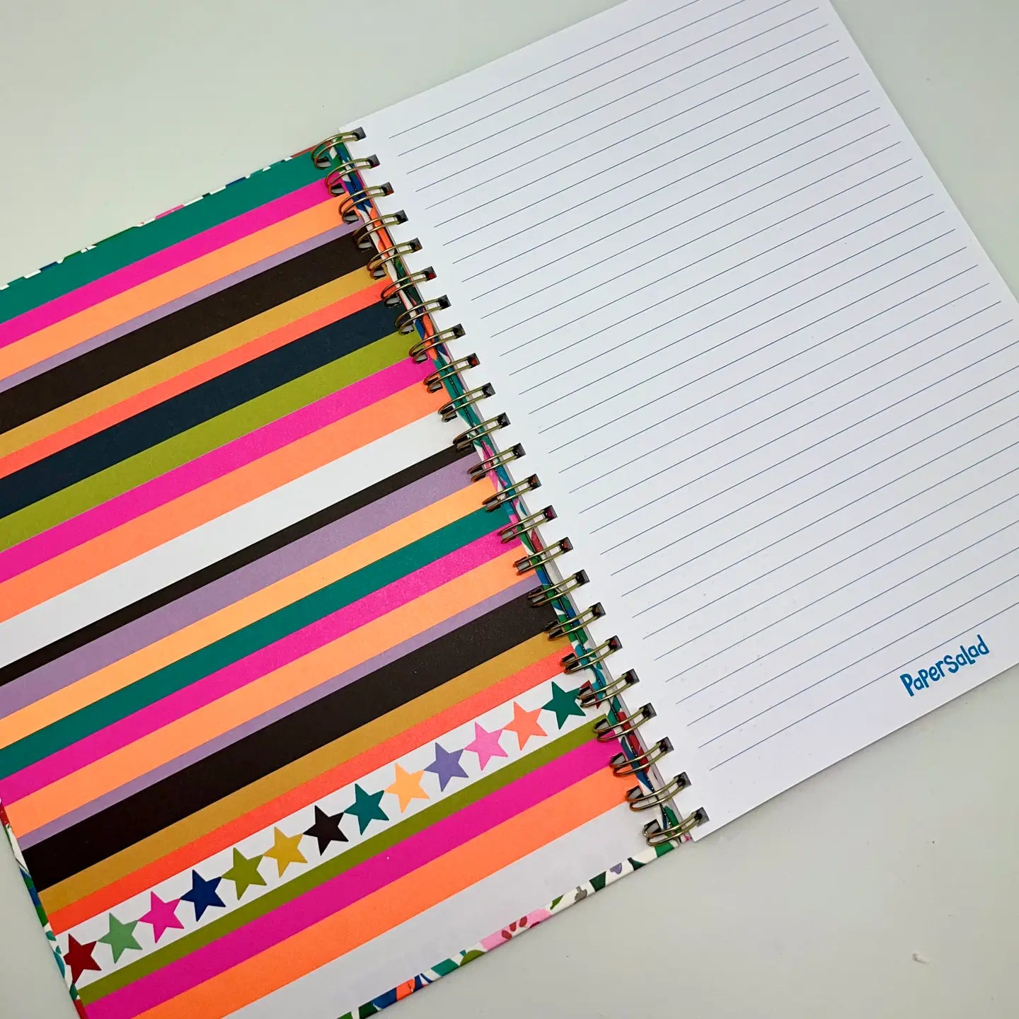 A4 Wired Notebook - Bright Flowers