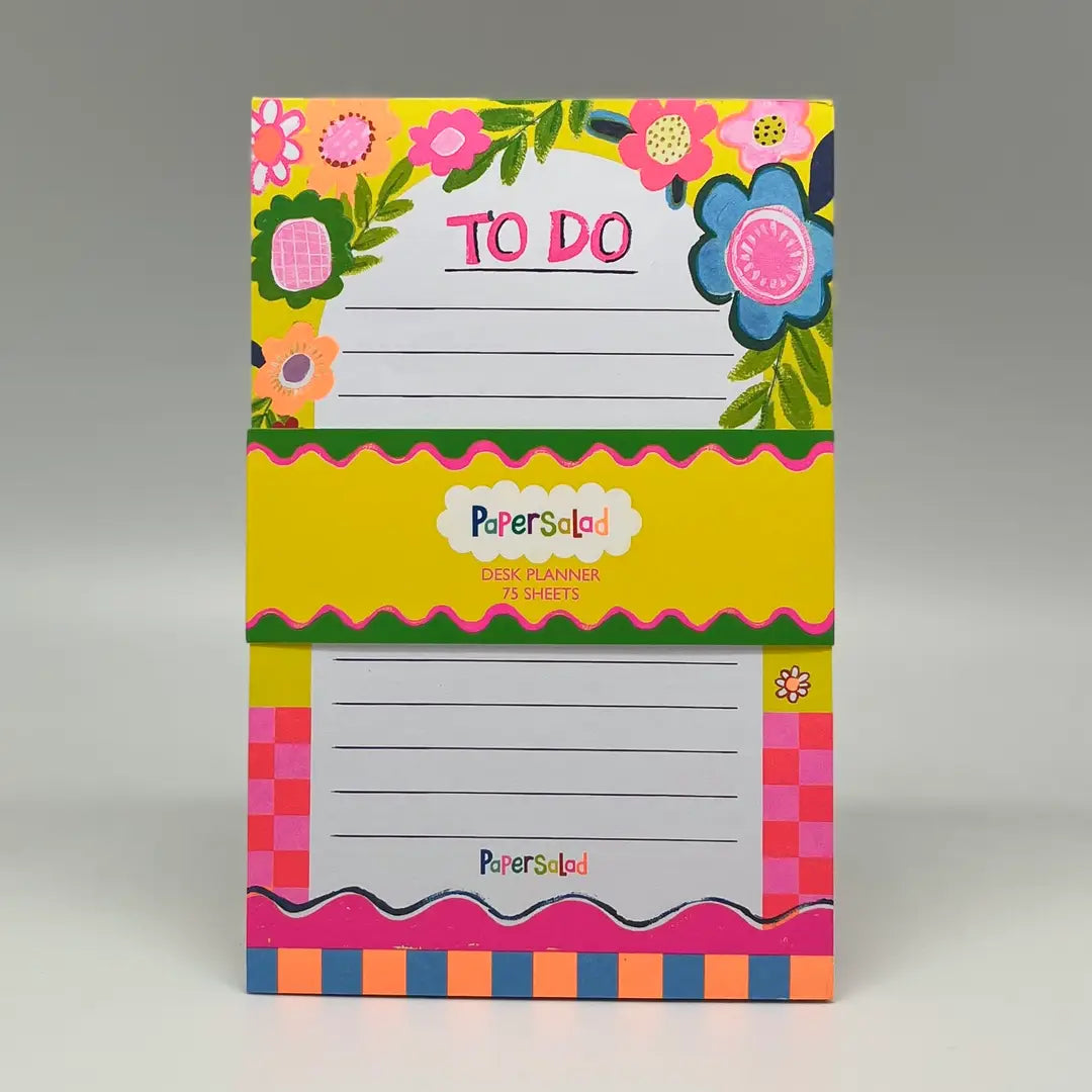 To-Do-List Desk Planner - Flowers