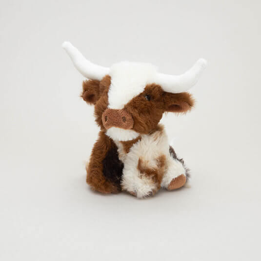 Longhorn Texas Coo Toy Soother Brown and Cream