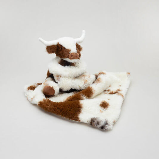 Longhorn Texas Coo Toy Soother Brown and Cream