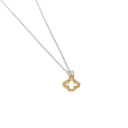 Enya Clover 16" Gold Necklace