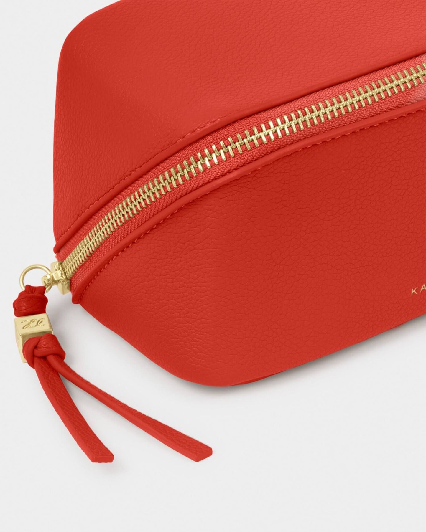 Fold Out Mirror Make Up Bag Deep Orange