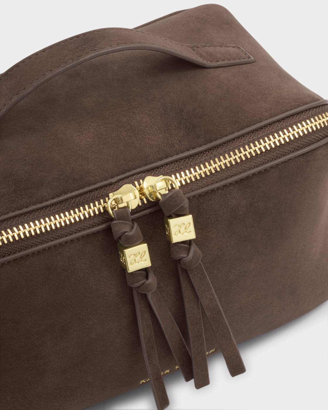 Soho Medium Make Up/Washbag - Chocolate Suedette