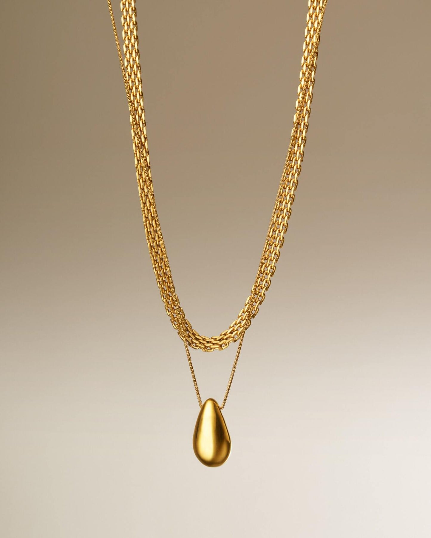Waterproof Braid Gold Necklace