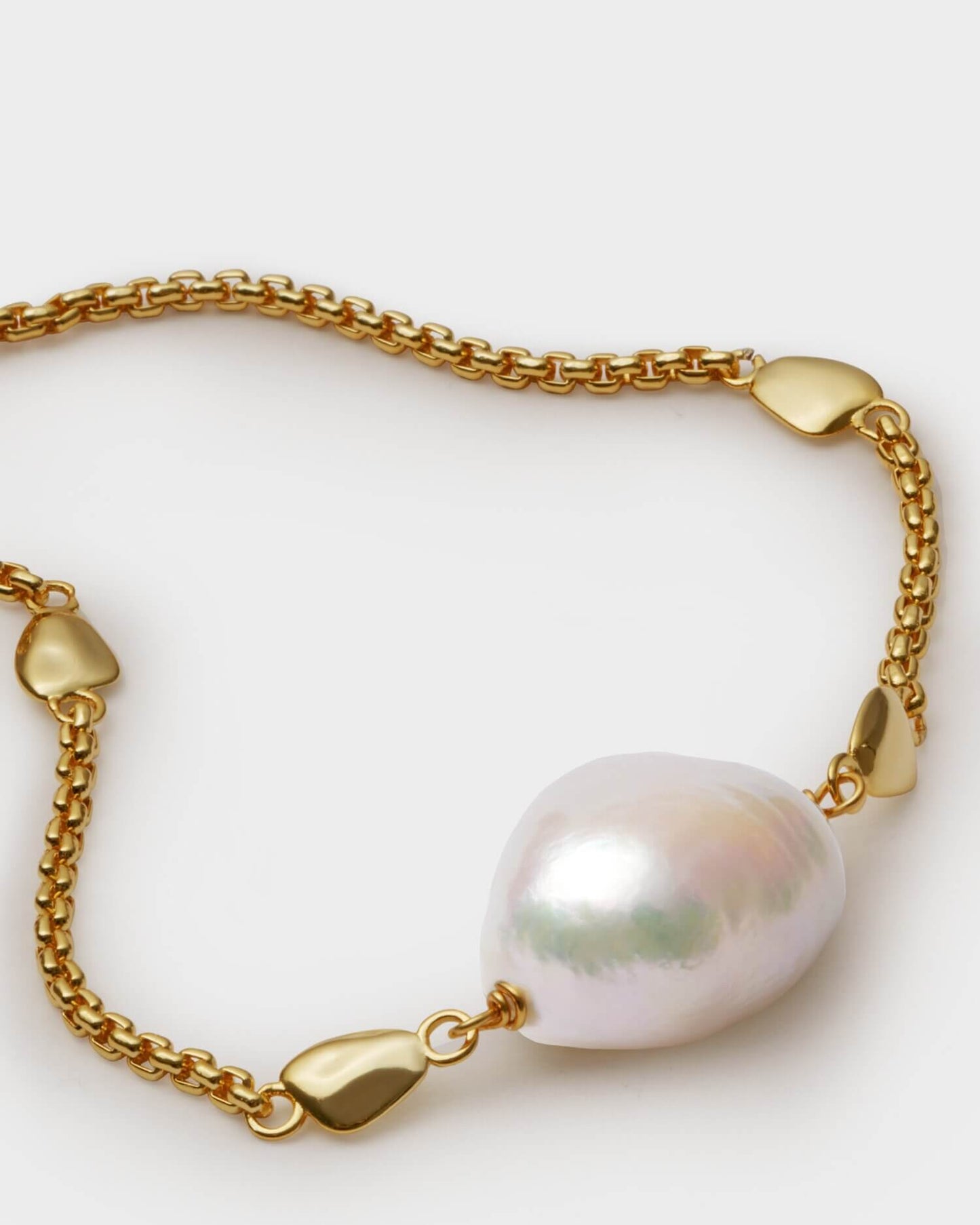 Sol Waterproof Gold Pearl Necklace