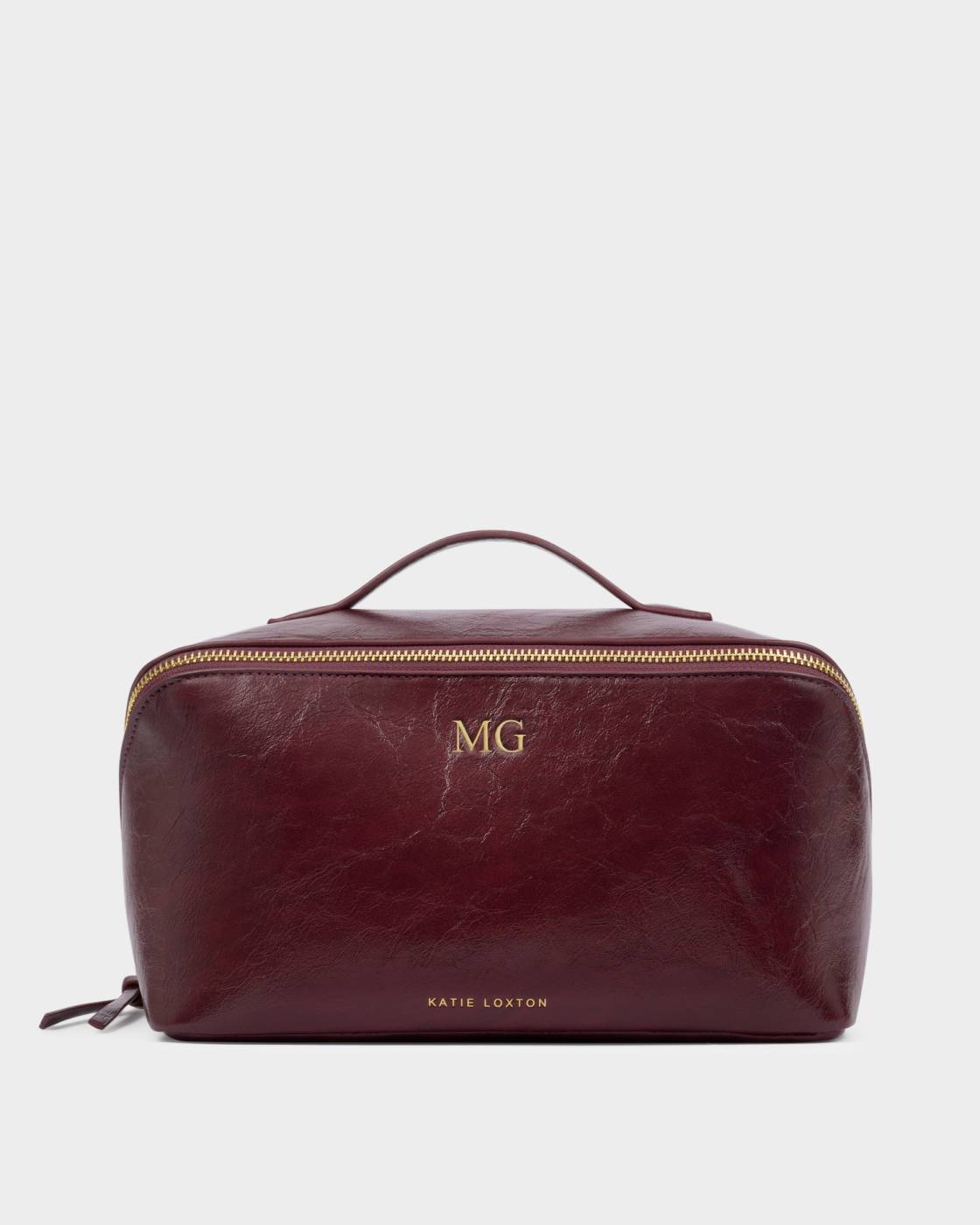 Soho Large Make Up / Wash Bag - Cherry Patent Crackle