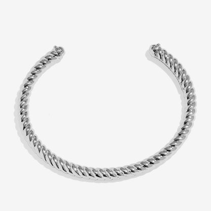 Silver Cable Bangle