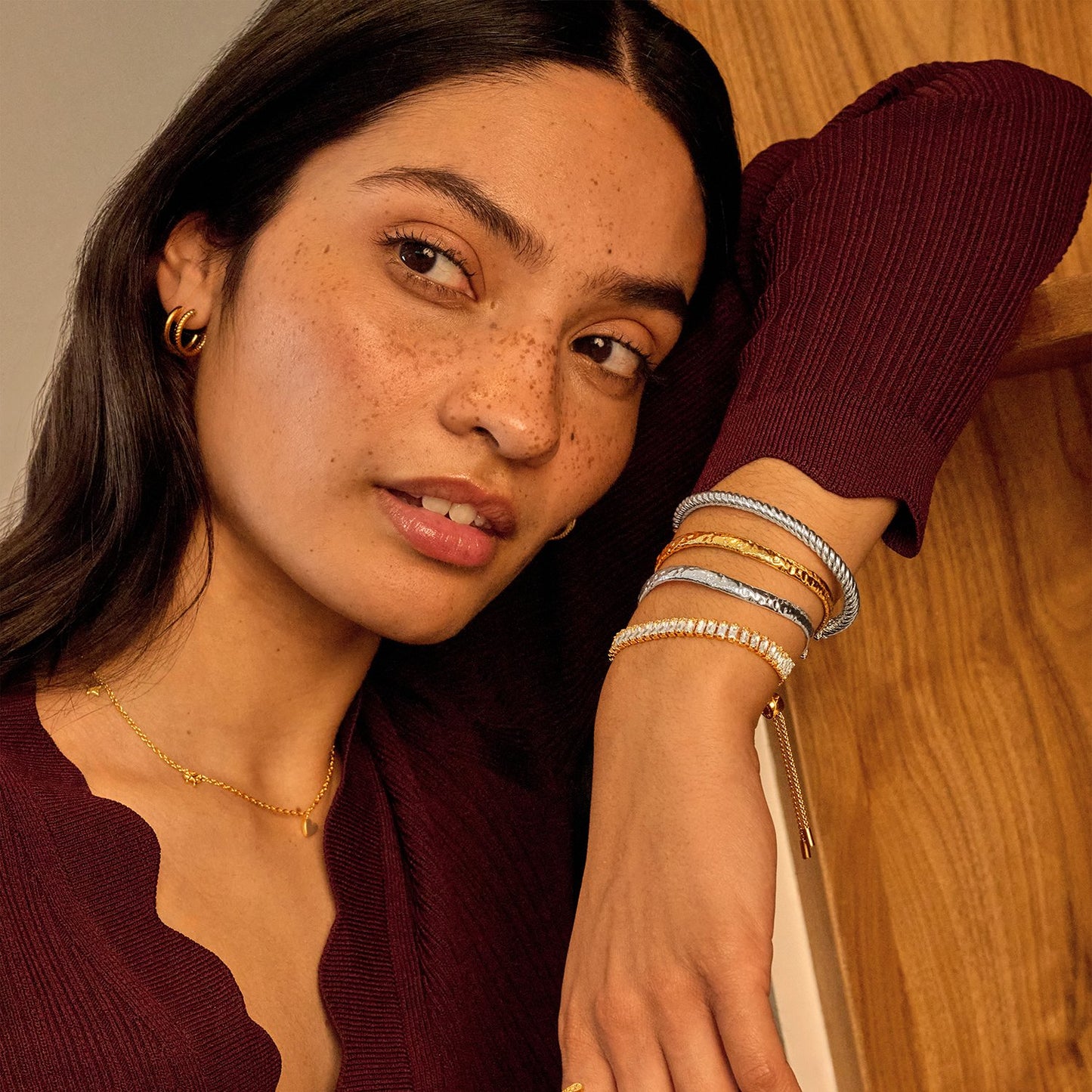 Silver Cable Bangle