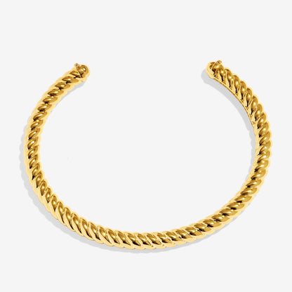 Gold Cable Bangle