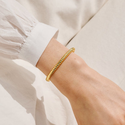 Gold Cable Bangle