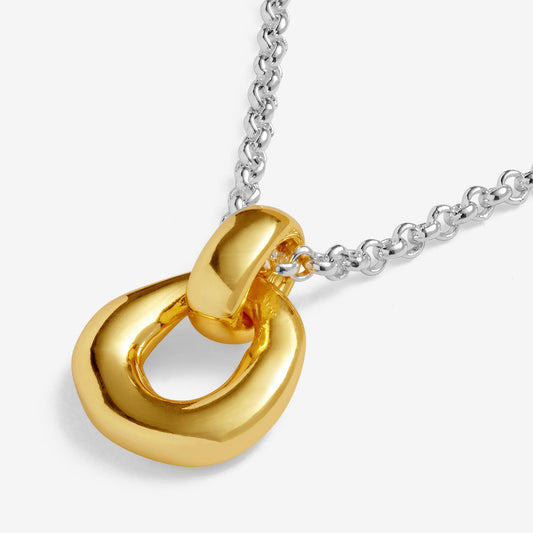 Silver & Gold Organic Link Necklace