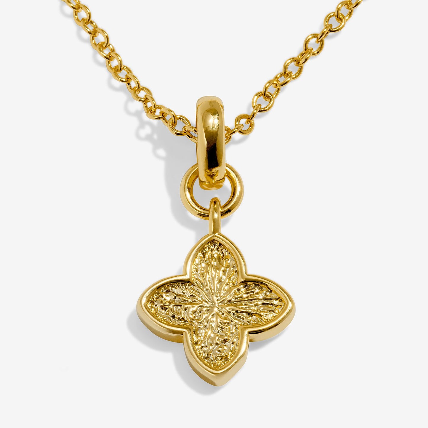 Gold Textured Clover Bracelet