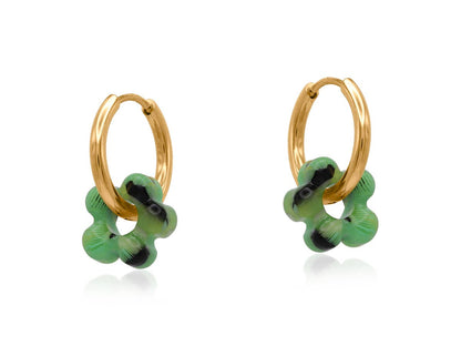 Sabina Petite Resin Huggies Earrings