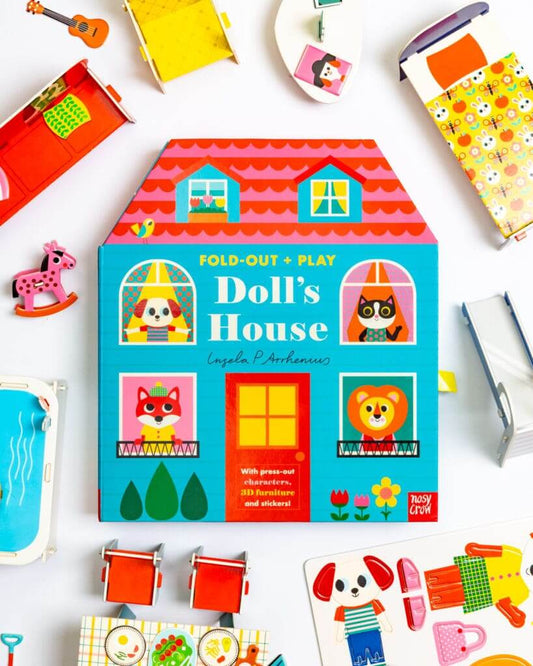 Fold Out & Play Dolls House Book