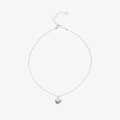 Written In The Stars Silver Heart Locket Necklace