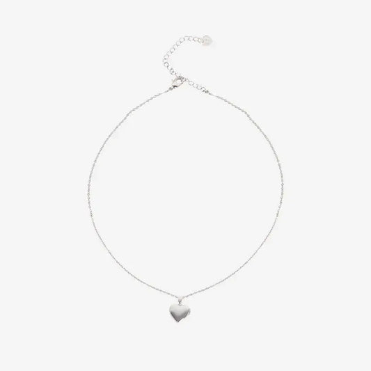 Written In The Stars Silver Heart Locket Necklace