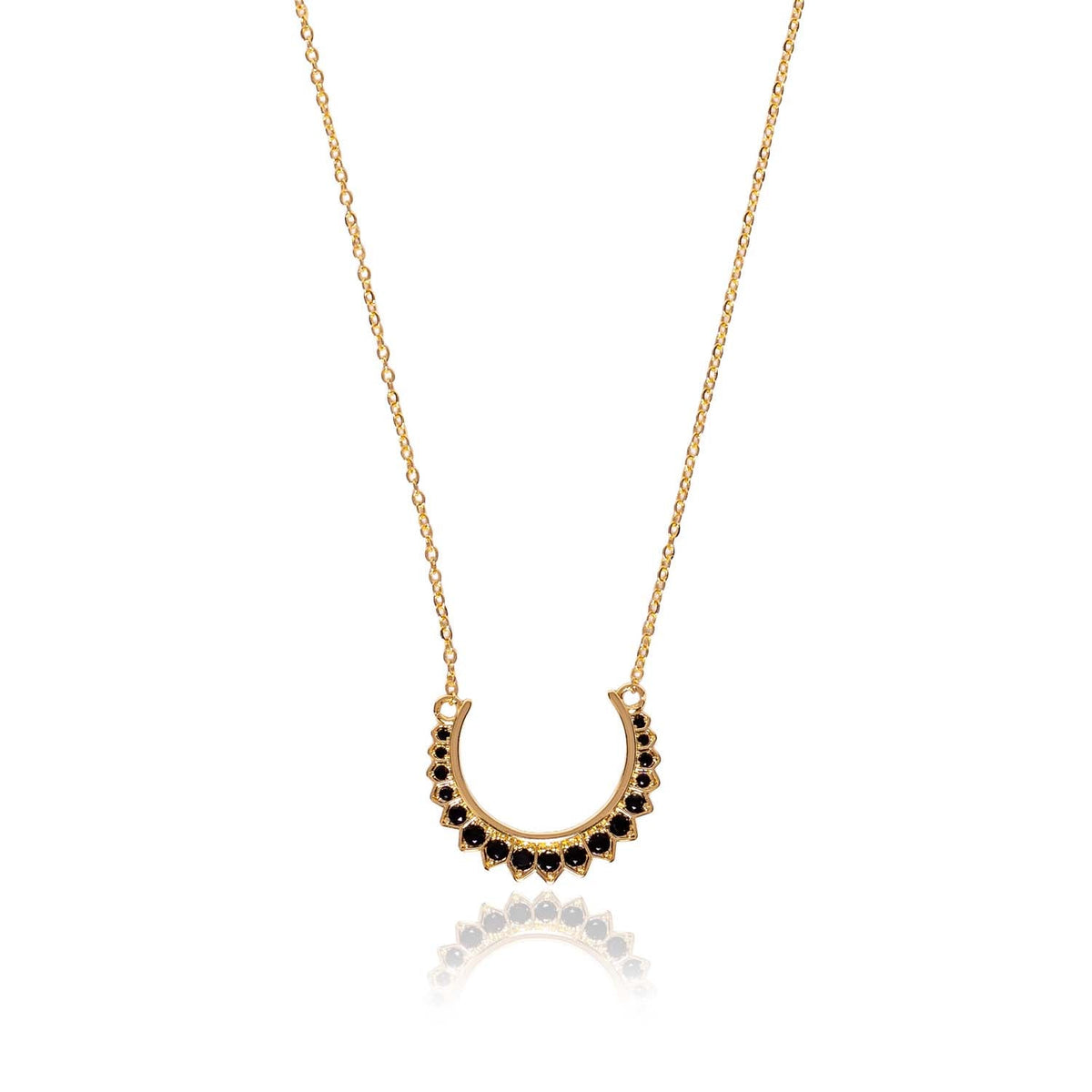 Amy Black Crystal Necklace
