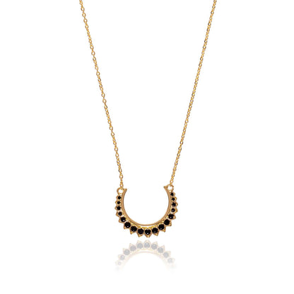 Amy Black Crystal Necklace