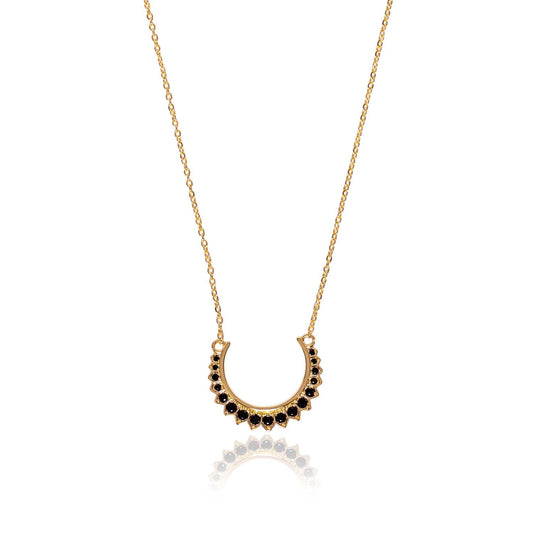 Amy Black Crystal Necklace