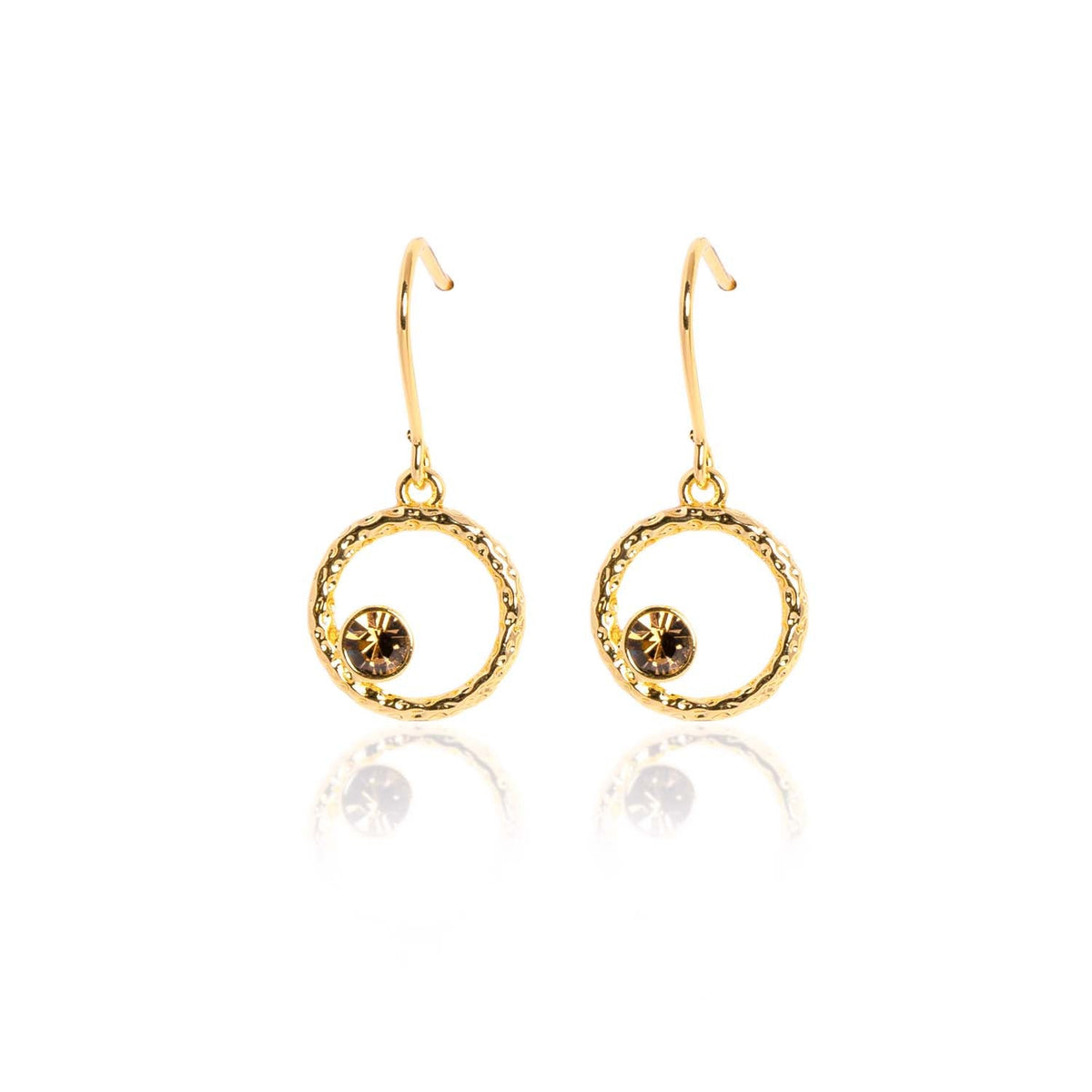 Gia Drop Earrings - Chocolate