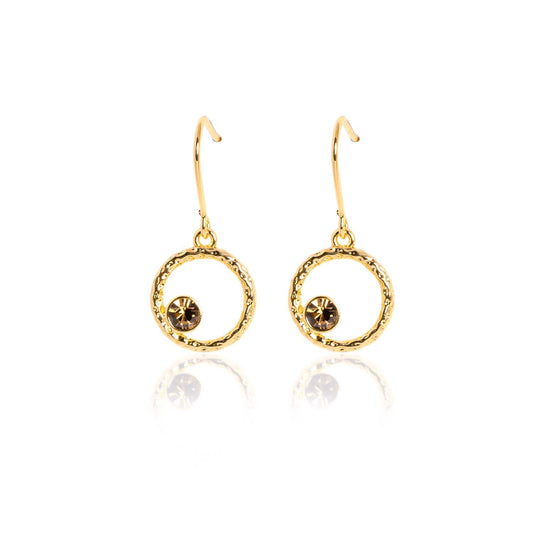 Gia Drop Earrings - Chocolate
