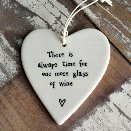 (DISC) Porcelain Round Heart