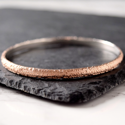 Scriptura Bangle - Rose Gold