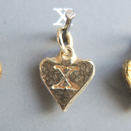 Alphabet Charms - Sterling Silver: X