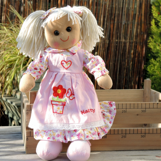 Med RD HATTY Flower Pot/Heart Apron RD/FP