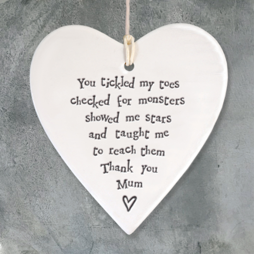 Porcelain Round Heart - You Tickled