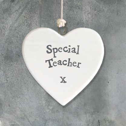 Small Porcelain Heart - Special Teacher