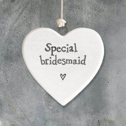 Small Porcelain Heart - Special Bridesmaid
