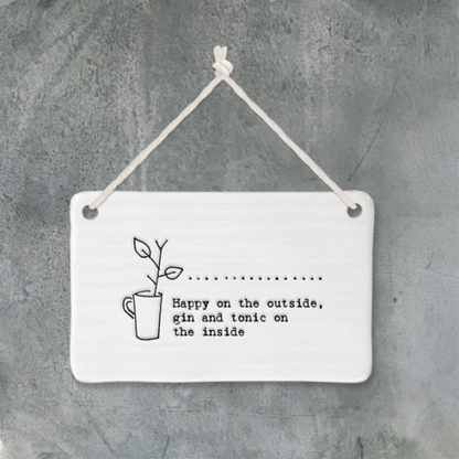 Porcelain Flower Pic - Happy Outside