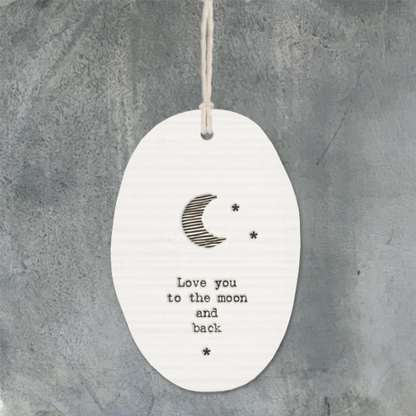 Porcelain Hanger - Love you