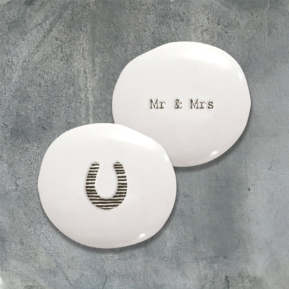Porcelain Pebble - Mr & Mrs