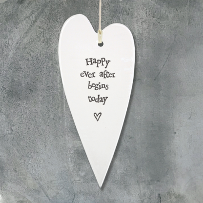 Porcelain Long Heart