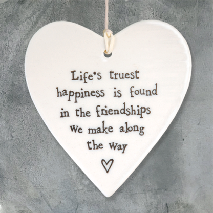 Porcelain Round Heart - Lifes truest