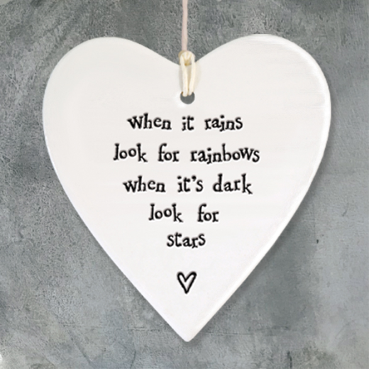 Porcelain Round Heart - When It Rains